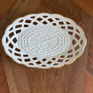 Vintage Lenox Basketweave dish